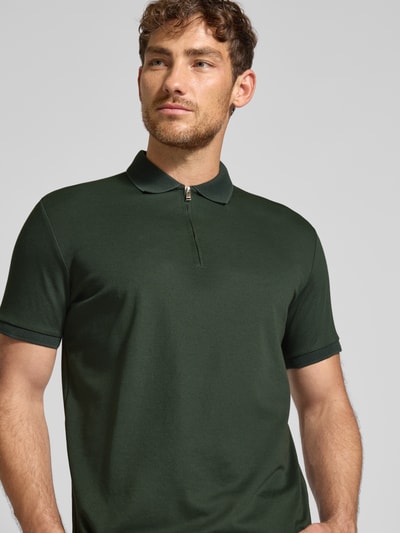 SELECTED HOMME Regular Fit Poloshirt aus Baumwoll-Mix Modell 'FAVE' Dunkelgruen 3