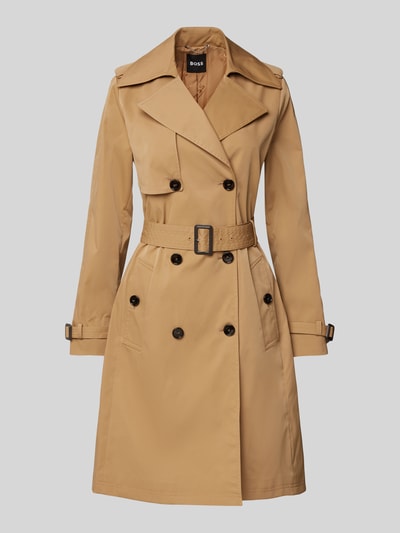 BOSS Trenchcoat mit Taillengürtel Modell 'Conny' Camel 2