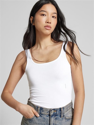 HUGO Tanktop met labelprint Wit - 3