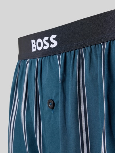 BOSS Slim Fit Boxershorts aus reiner Baumwolle im 2er-Pack Blau 2