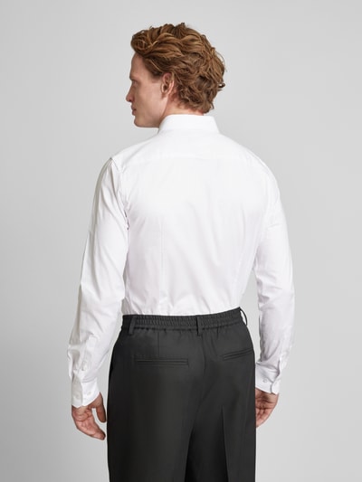 JOOP! Collection Slim Fit Business-Hemd mit Kentkragen Modell 'Pierce' Weiss 5