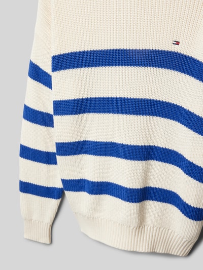 Tommy Hilfiger Teens Strickpullover mit Stehkragen Ecru 2