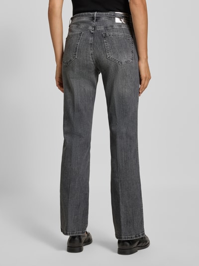 Brax Flared fit jeans met tailleband, model 'Mary' Zilver - 5