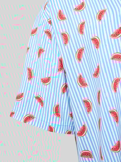 MCNEAL Freizeithemd mit Knopfleiste Metallic Blue 2