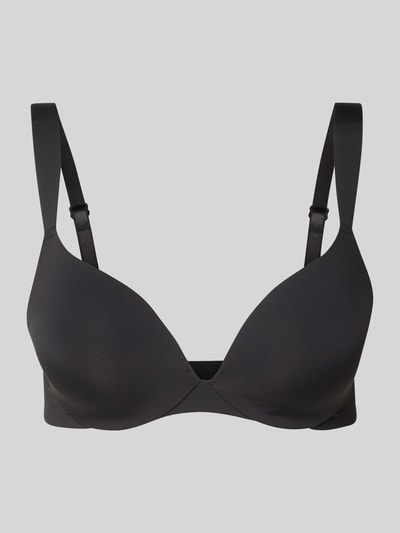 Triumph Beugelbeha met brede bandjes, model 'Body Makeup Illusion' Zwart - 1