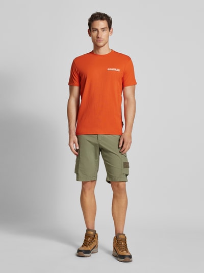 Napapijri T-Shirt mit Rundhalsausschnitt Modell 'GRAS' Orange 1