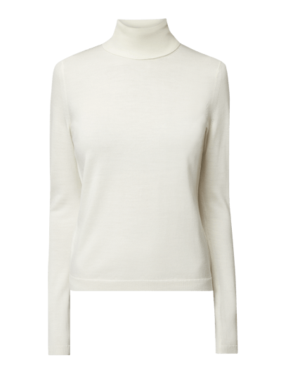 BOSS Black Women Rolkraag van scheerwol  Offwhite - 2