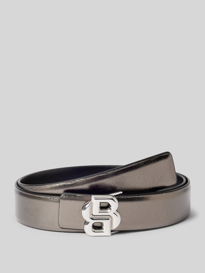 BOSS Riem met labeldetail, model 'ICON' Zwart - 1