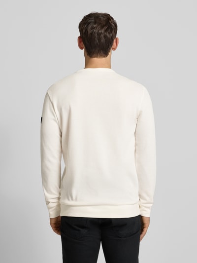 Tom Tailor Regular Fit Langarmshirt aus Baumwoll-Mix Offwhite 5