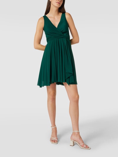 TROYDEN COLLECTION Cocktailkleid in Wickel-Optik Smaragd 1