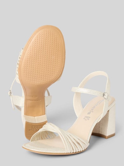 Tamaris Sandalen met doornsluiting Metallic beige - 4