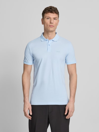 BOSS Green Regular Fit Poloshirt aus reiner Baumwolle Modell 'PIO' Aqua 4