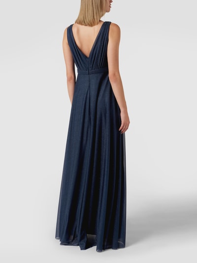 TROYDEN COLLECTION Abendkleid mit V-Ausschnitt Marine 5