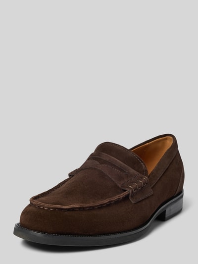 Vagabond Loafers mit Label-Detail Modell 'MARIO' Dunkelbraun 1