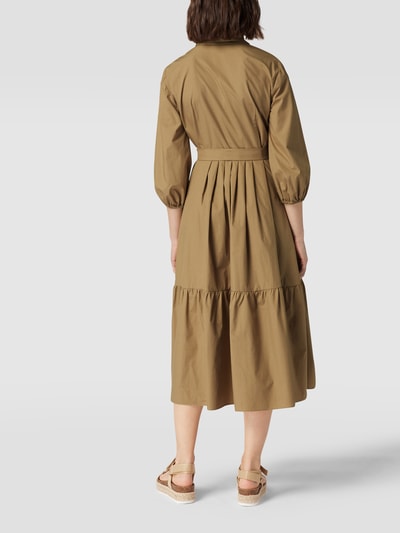 Weekend Max Mara Overhemdjurk in midilengte met tailleriem, model 'Diana' Beige - 5