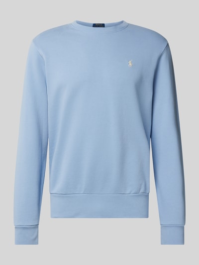 Polo Ralph Lauren Sweatshirt mit Label-Stitching Jeansblau 2