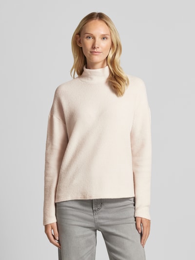 Vero Moda Loose Fit Pullover mit Stehkragen Modell 'EBBA' Beige 4