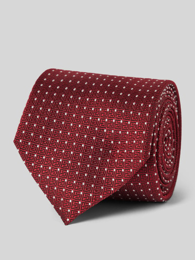 BOSS Stropdas met labeldetail Rood - 1