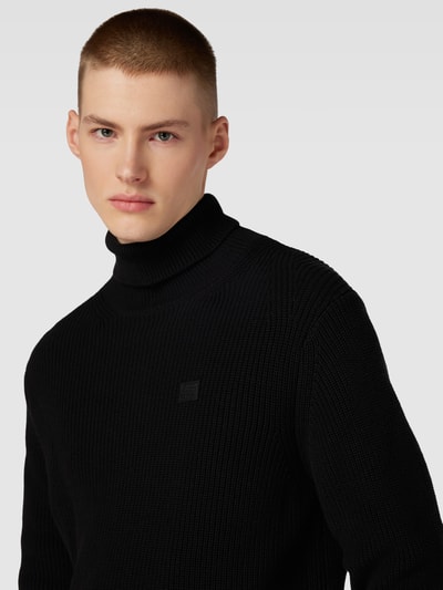 G-Star RAW Strickpullover mit Rollkragen Black 3