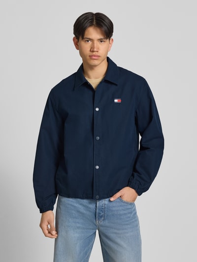 Tommy Jeans Regular Fit Hemdjacke aus reiner Baumwolle Dunkelblau 4