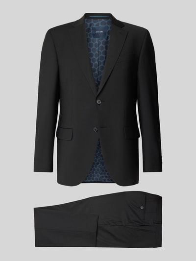 Pierre Cardin Anzug mit Reverskragen Black 2