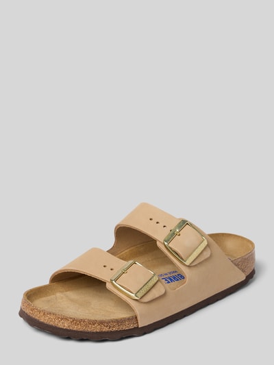 Birkenstock Sandalette aus Leder Modell 'Arizona' Beige 1