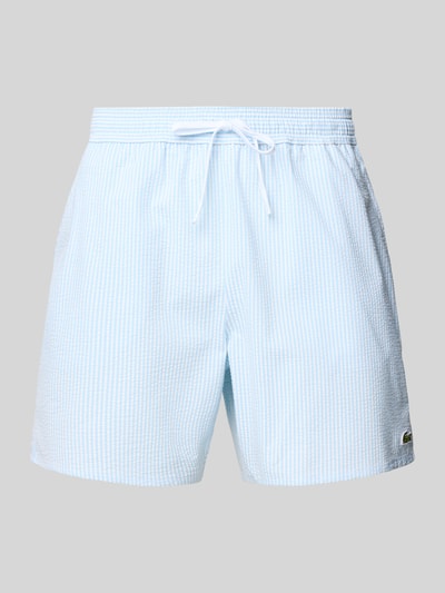 Lacoste Badehose mit elastischem Bund Bleu 1