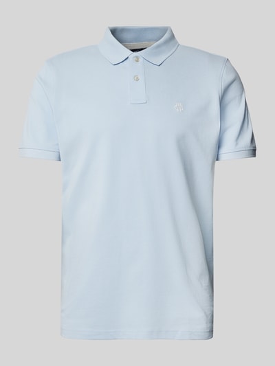 MCNEAL Regular Fit Poloshirt mit Knopfleiste und Label-Stitching Hellblau 2