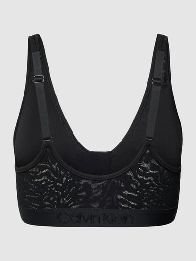 Calvin Klein Underwear Bralette mit Spitzenbesatz Modell 'LINED' Black 3