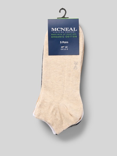 MCNEAL Socken mit Stretch-Anteil im 5er-Pack Beige Melange 3