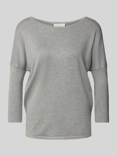 FREE/QUENT Gebreide pullover met ronde hals, model 'JONE' Middengrijs gemêleerd - 2