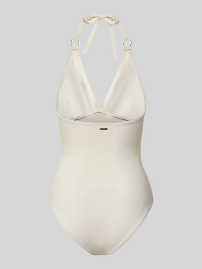 JOOP! COLLECTION Kostium kąpielowy z fakturowanym wzorem model 'Millor Beach' Złamany biały 3