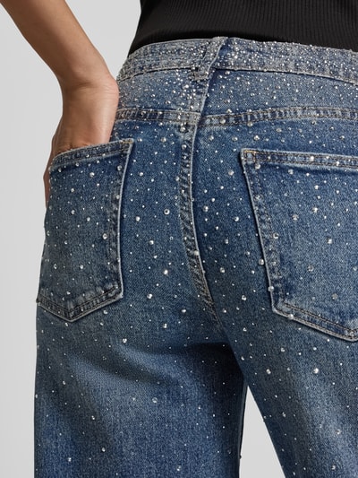 miss goodlife Wide Fit Jeans mit Ziersteinbesatz Jeansblau 3