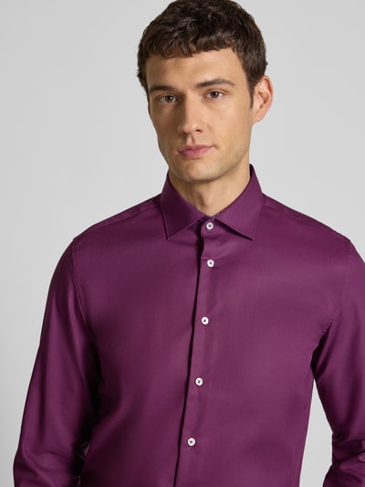 SEIDENSTICKER Slim Fit Business-Hemd mit Knopfleiste Rot 3