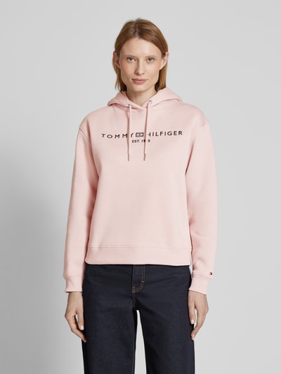 Tommy Hilfiger Hoodie met labelstitching Roze - 4