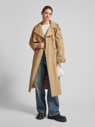 Pepe Jeans Trenchcoat met strikceintuur, model 'BIANCA' Beige - 1