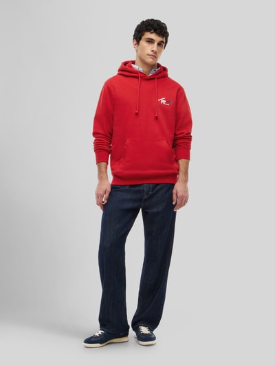 Tommy Jeans Relaxed Fit Sweatshirt aus reiner Baumwolle Rot 1