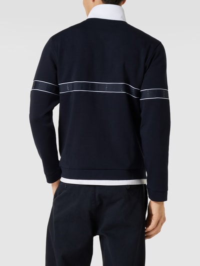 BOSS Green Sweatjacke mit Label-Details Modell 'SKAZ' Marineblau 5