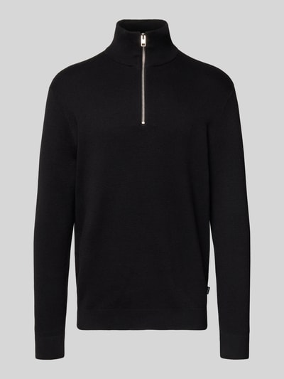 Jack & Jones Premium Schipperstrui met labeldetail, model 'MILANO' Zwart - 2