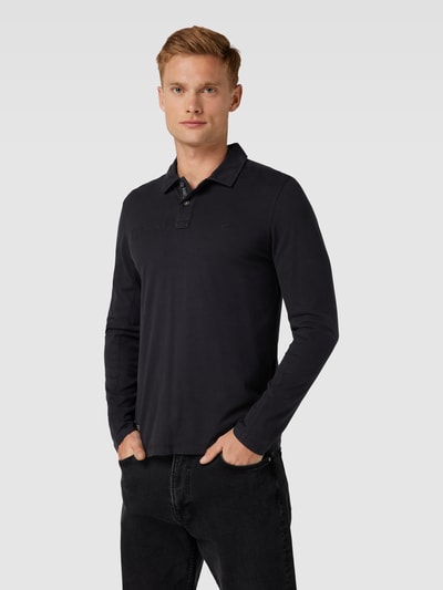 camel active Poloshirt in design met lange mouwen Antraciet - 4