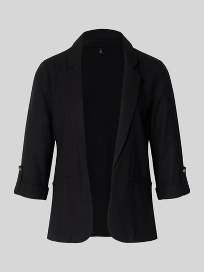 Produktfoto, Loose Fit Kurzblazer aus Viskose-Leinen-Mix Modell 'JESMILO' von Vero Moda, Optik: Unifarben, Flammgarn-Struktur