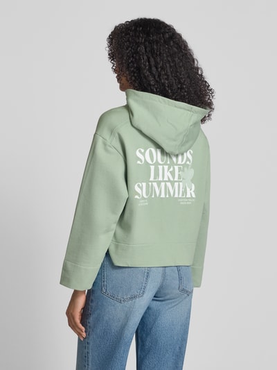 Tom Tailor Denim Oversized Sweatjacke aus reiner Baumwolle Schilf 5
