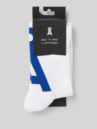 Armedangels Socken mit Logo-Detail Modell 'SAAMUS' Weiss 3