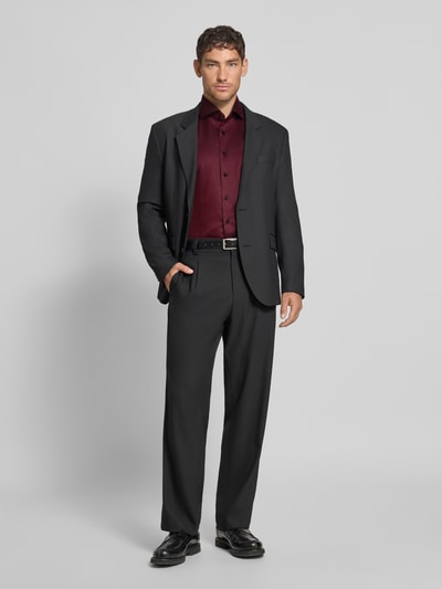 ETERNA Modern Fit Business-Hemd mit Haifischkragen Rot 1