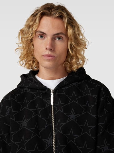 Women's Star Art Print Sweatjacke