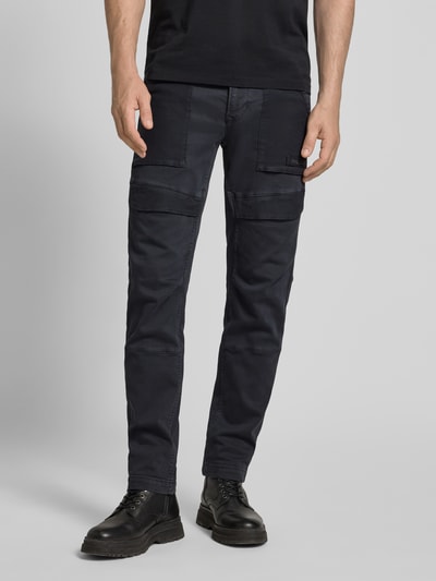 PME Legend Stoffen broek met steekzakken Marineblauw - 4