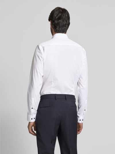 Jake*s Slim Fit Business-Hemd mit Knopfleiste Weiss 5