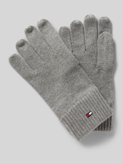 Tommy Hilfiger Handschoenen van een mix van katoen en kasjmier Lichtgrijs - 1