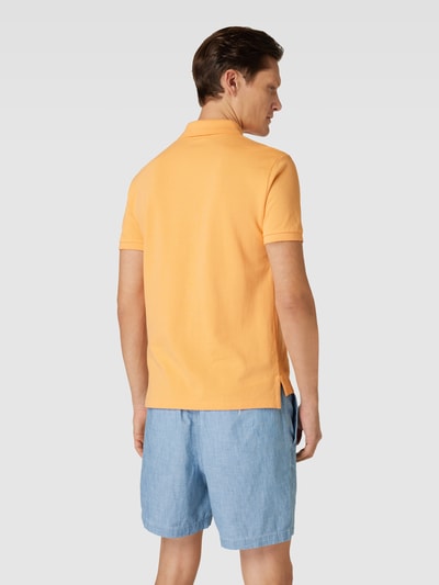 Polo Ralph Lauren Slim Fit Poloshirt mit Label-Stitching Apricot 5