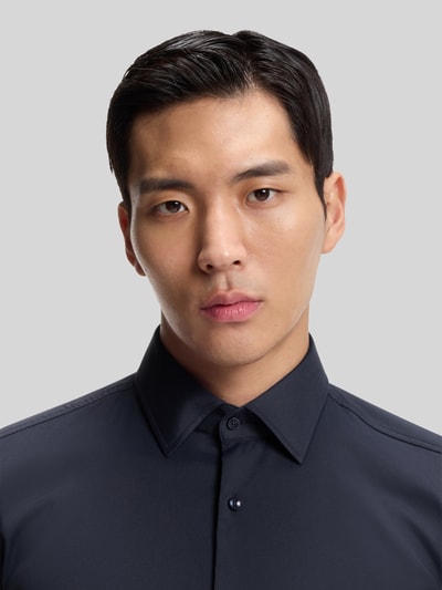 BOSS Slim Fit Businesshemd aus Stretch-Twill Modell 'P-HANK-KENT-C1-222' Marine 3